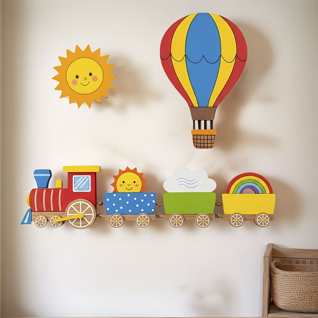 Woodworking Veneer - Ensemble de 6 décorations murales en
