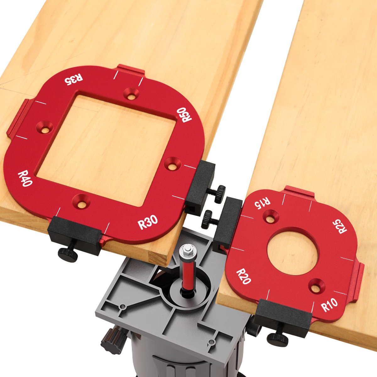Woodworking Project Plans - Gabarit d'angle arrondi pour défonceuse à