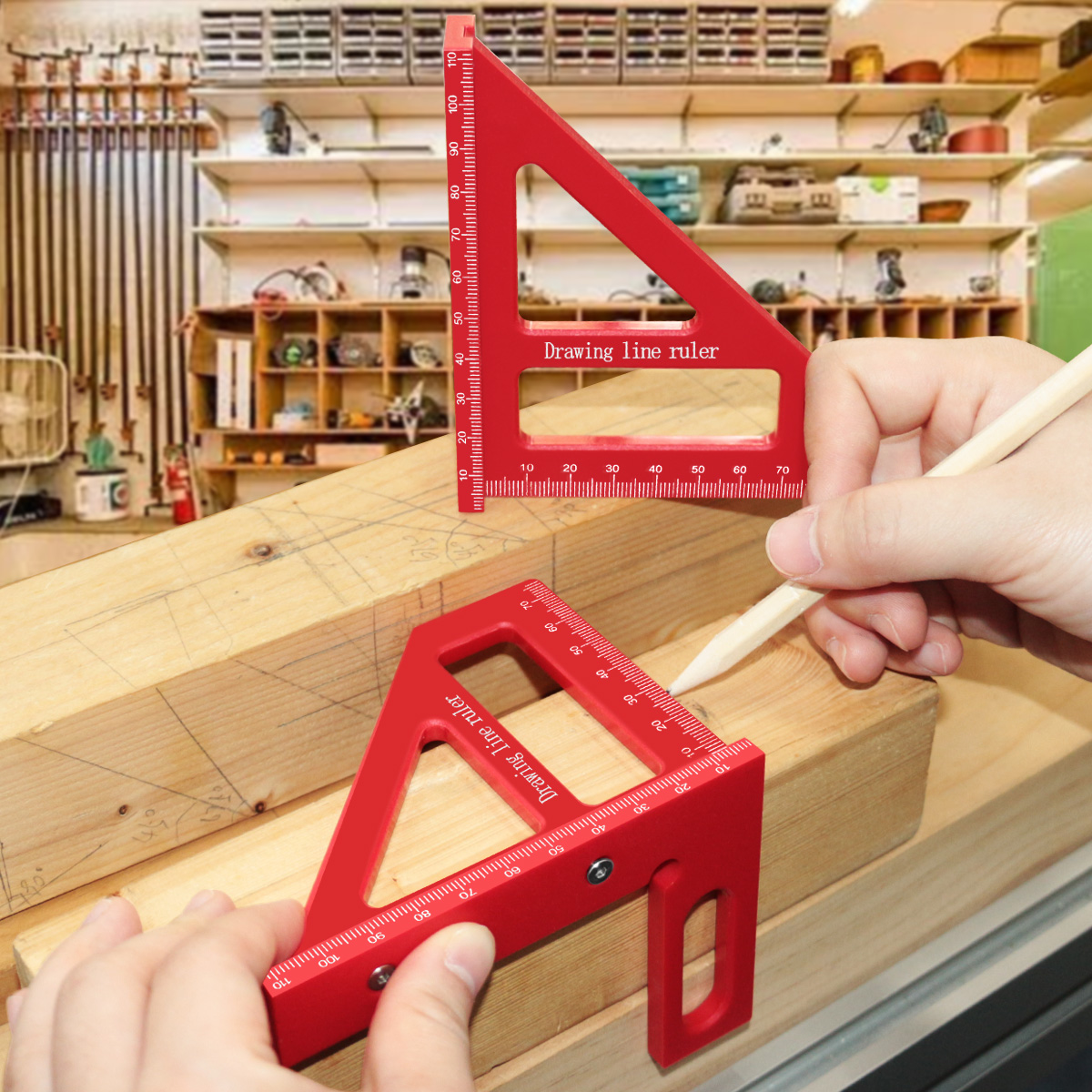 45 ° /90 °   Règle de Style pl - Woodworking Project Plans avis et prix