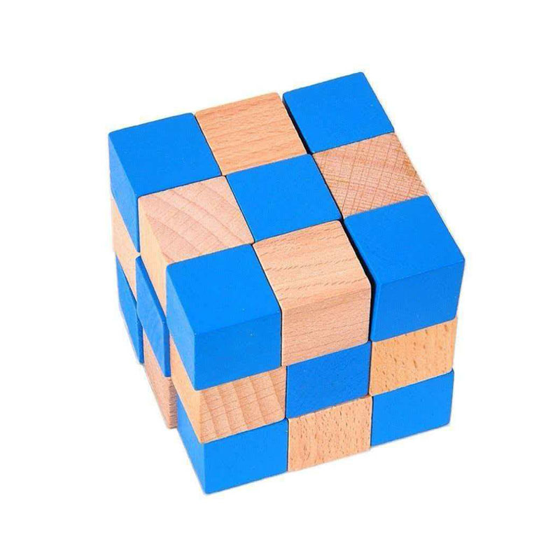 Casse-tête en bois Cube Serpen - Woodworking Game avis et prix